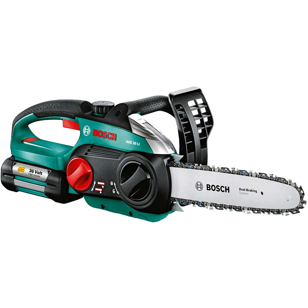 Bosch AKE 30 Li 36v Cordless Chain Saw 300mm Bar Length + 1 Lithium Ion Battery