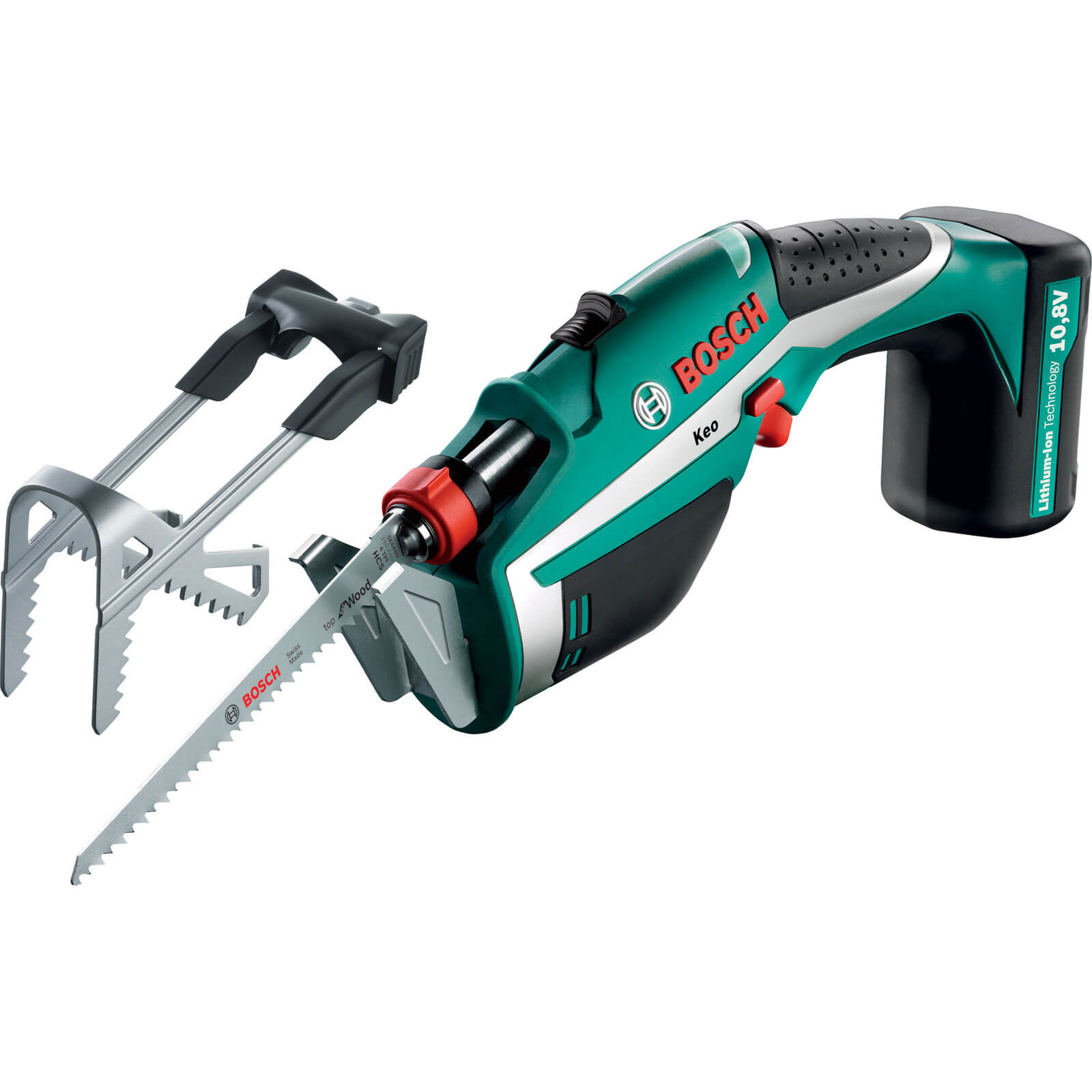 Bosch KEO 10.8v Cordless Reciprocating Garden Pruning Saw with Integral Lithium Ion Battery 1.3ah