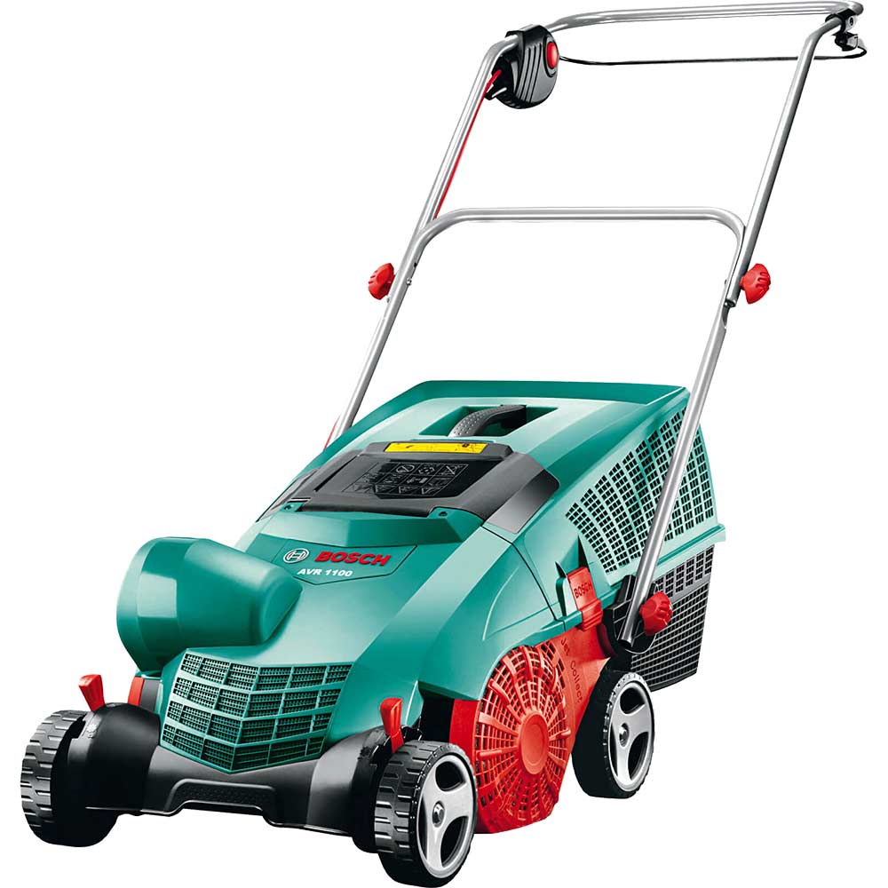 Image of Bosch AVR 1100 Metal Blade Lawn Raker 320mm Rake Width 1100w 240v