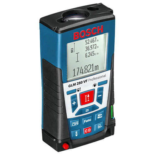 Bosch GLM 250VF Laser Distance Measure 250 Metre Range Metric & Imperial