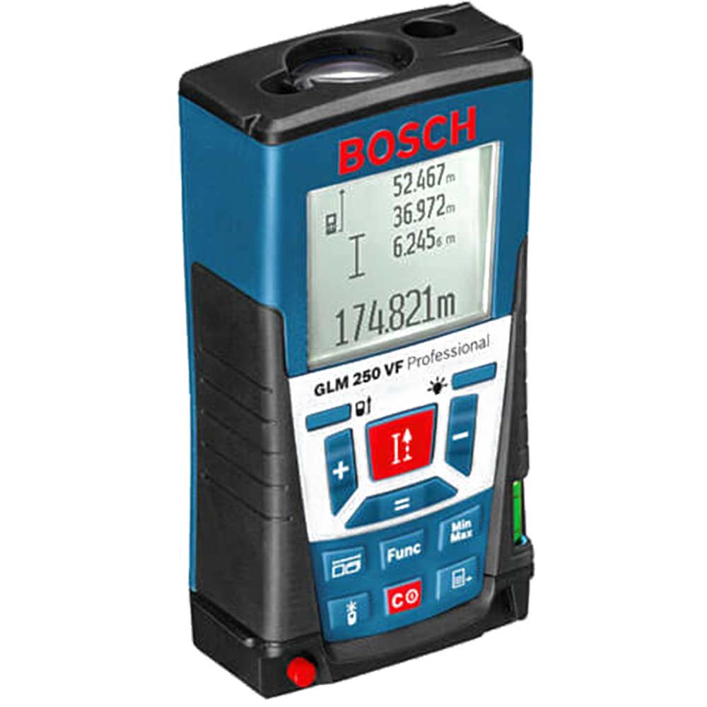 Bosch GLM 250VF Laser Distance Measure 250 Metre Range Metric & Imperial