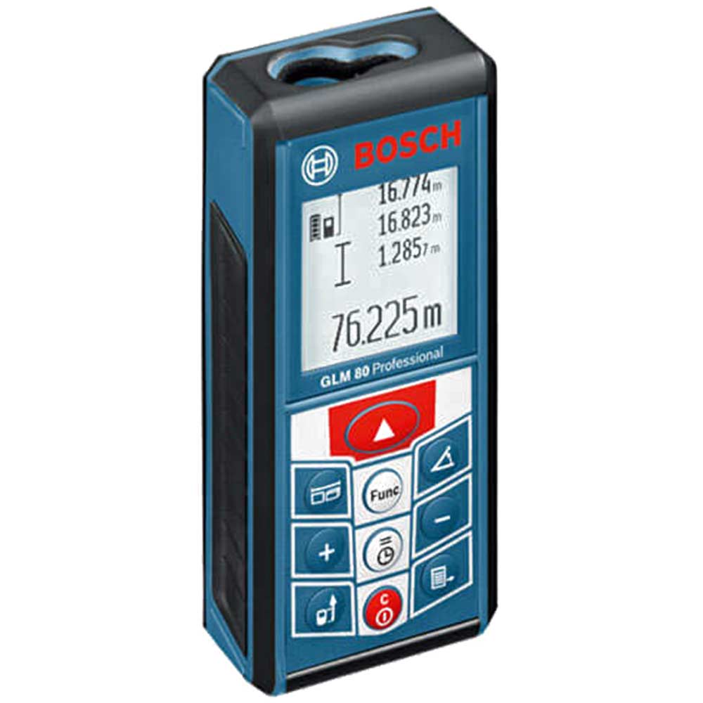 Bosch GLM 80 Laser Distance Measure 80 Metre Range Metric & Imperial with Inclinometer Function