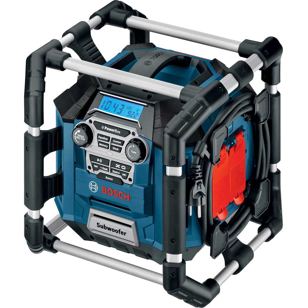 Bosch POWERBOX GML 20 Radio, MP3 Speakers Runs off 110v & 14.4 - 18v Lithium Ion Batteries