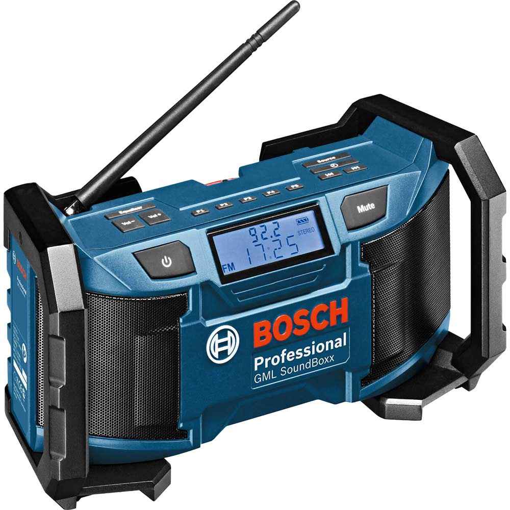 Bosch GML SOUNDBOXX Site Radio Mains, 14.4v or 18v Battery Powered