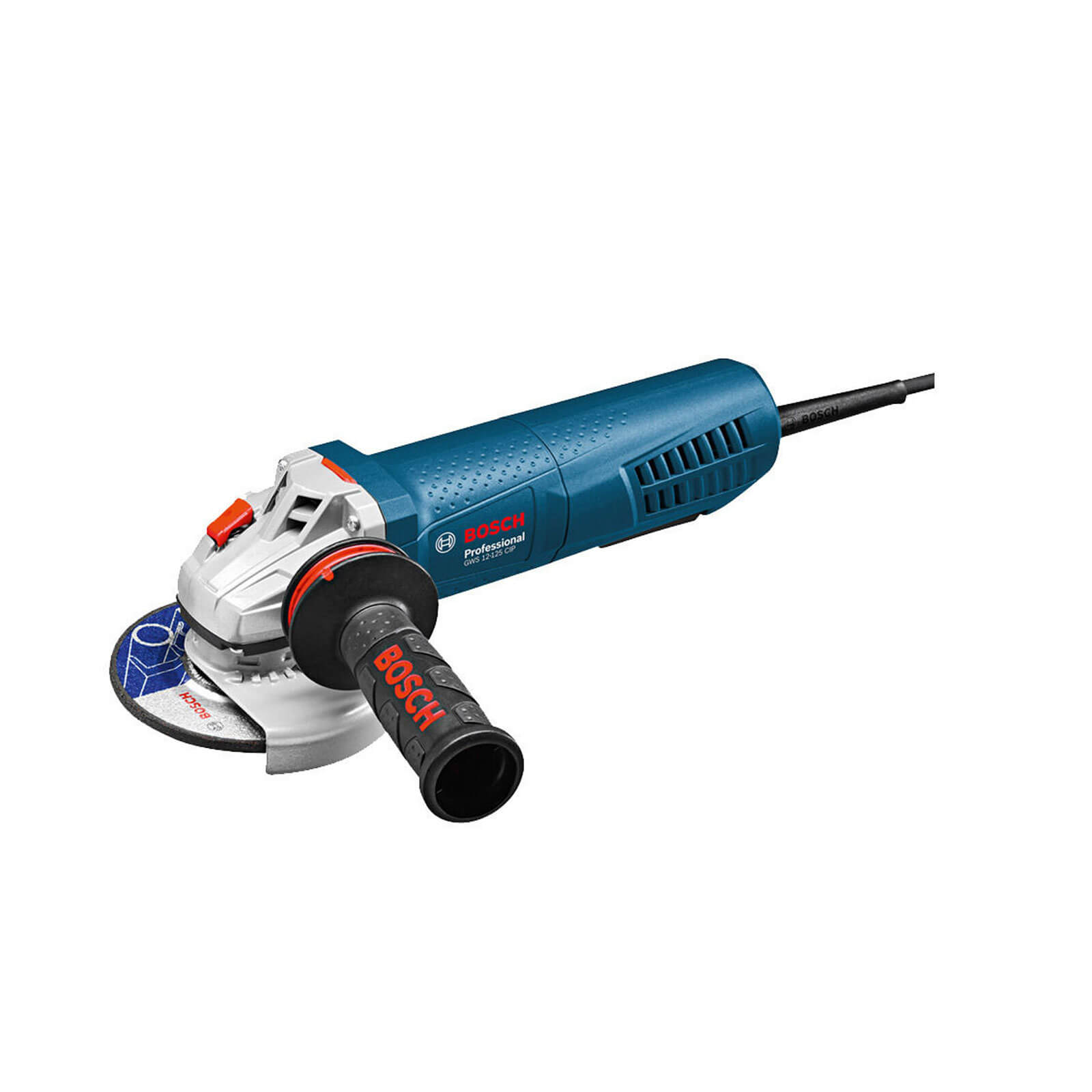 Bosch GWS 12-125 CIP Angle Grinder with PROtection Switch, AVH and KickBack Stop 1200w 110v