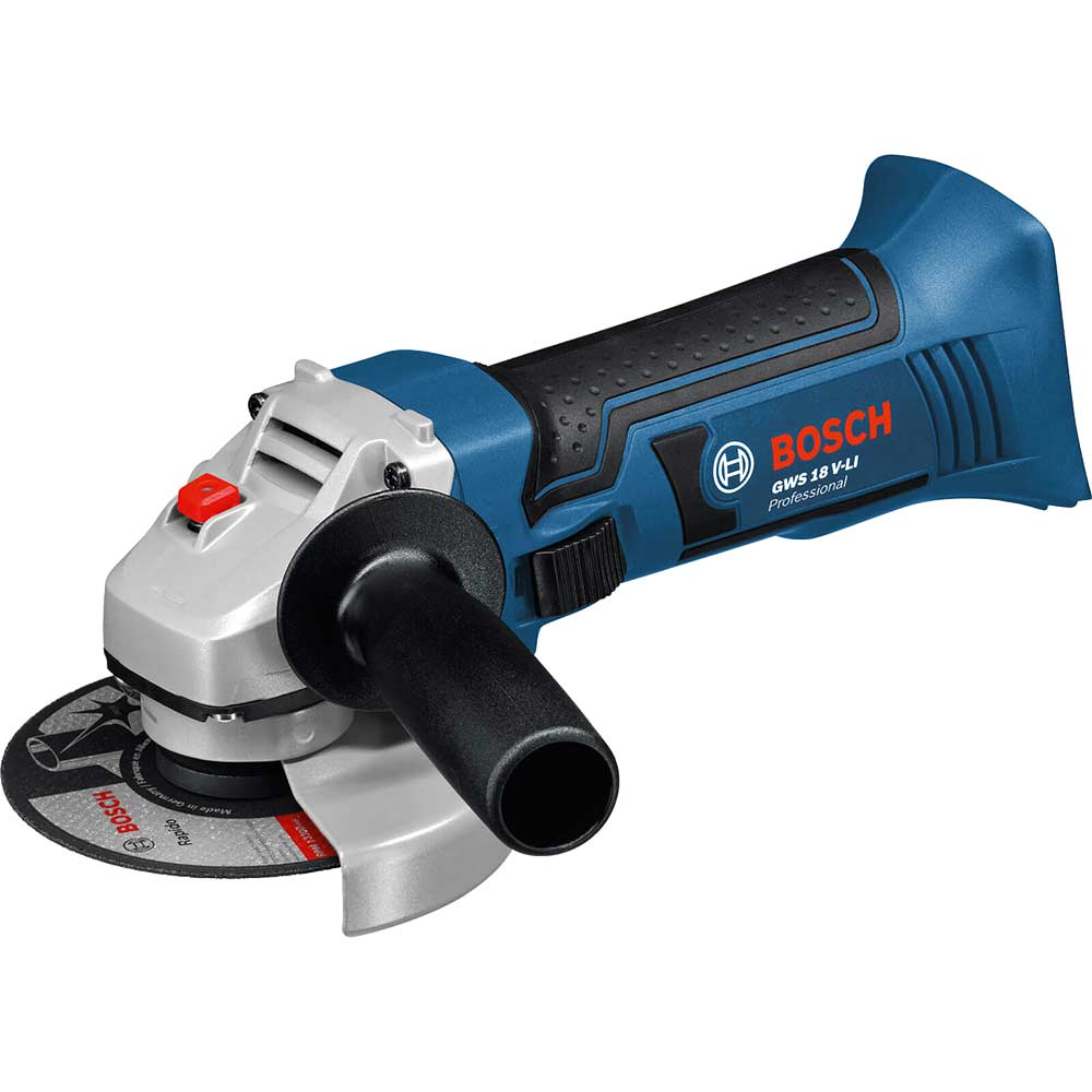 Image of Bosch GWS 18 V-Li 18v Cordless Angle Grinder 115mm / 4.5&quot; Disc without Battery or Charger