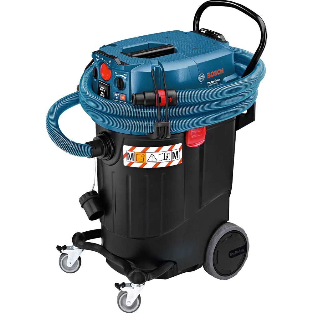 Bosch GAS 55 M AFC Wet & Dry Vacuum Cleaner & Dust Extractor 55 Litre Tank 1200w 240v