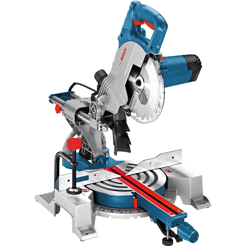 Image of Bosch GCM 800 SJ Sliding Mitre Saw 216mm Blade 1600w 110v
