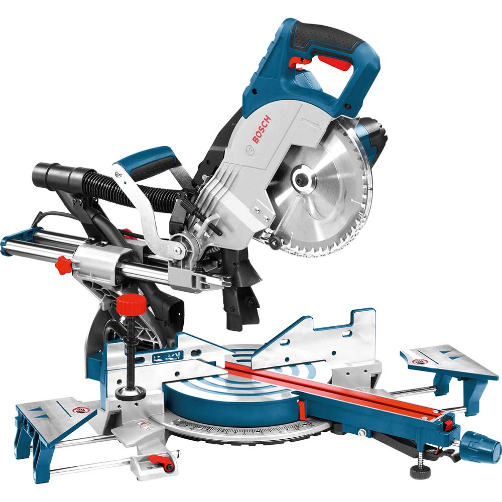Image of Bosch GCM 8 SJL Sliding Compound Mitre Saw 216mm Blade 1600w 110v