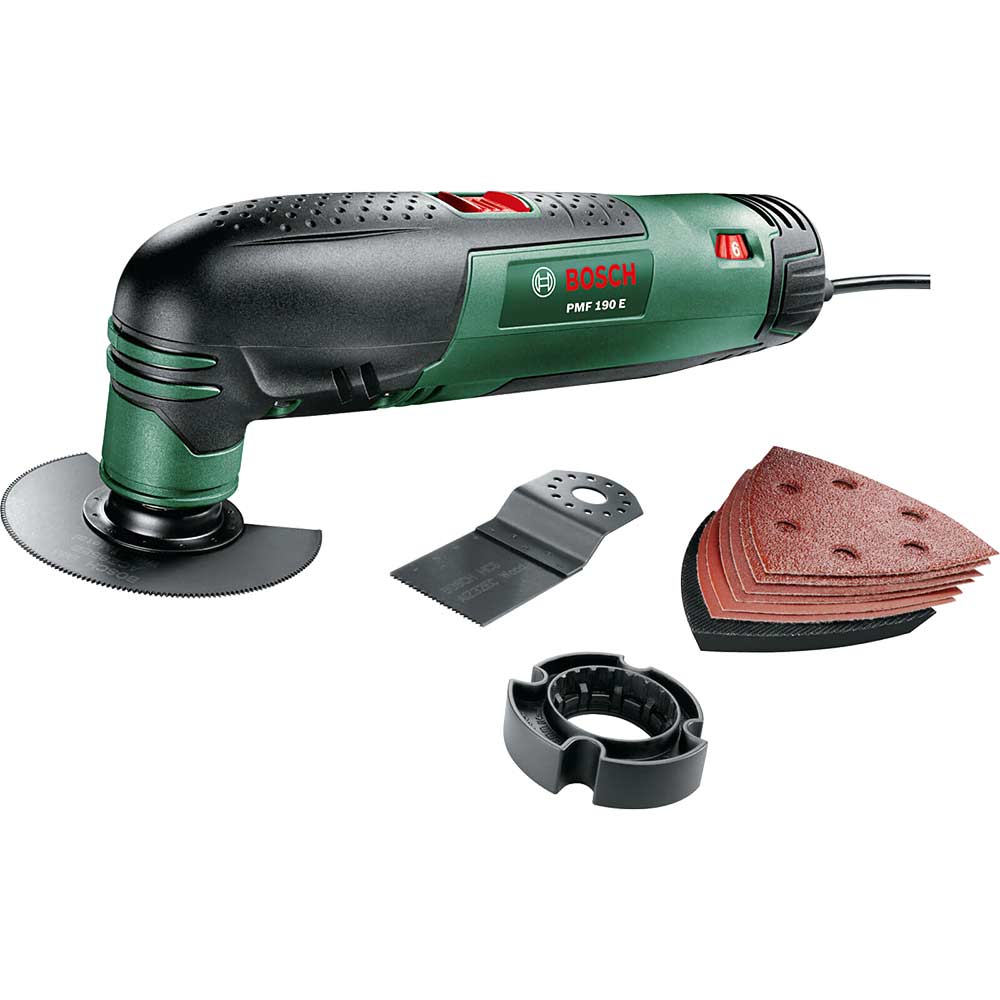 Image of Bosch PMF 190E All Rounder 3 In 1 Multi Tool Cuts - Saws - Sands 190w 240v