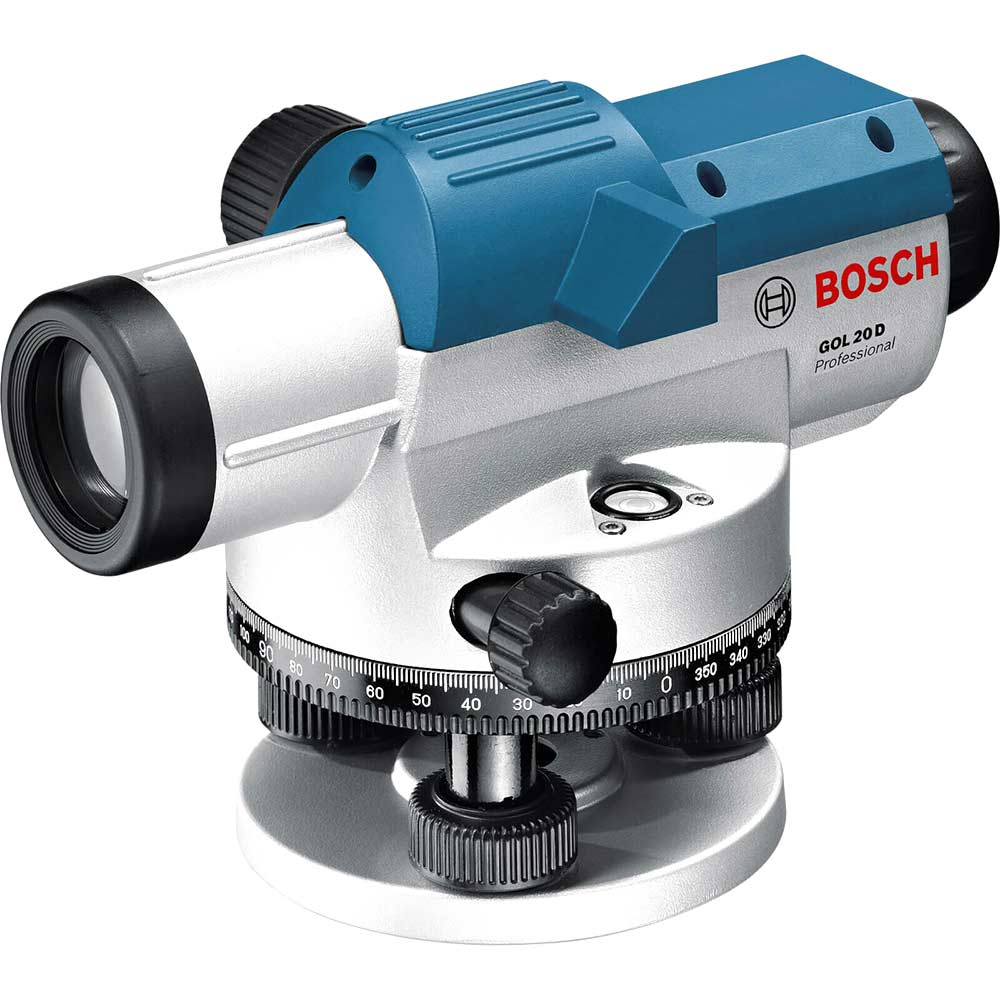 Image of Bosch GOL 26D Outdoor Optical Level + BT160 Levelling Rod+ GR500 Tripod