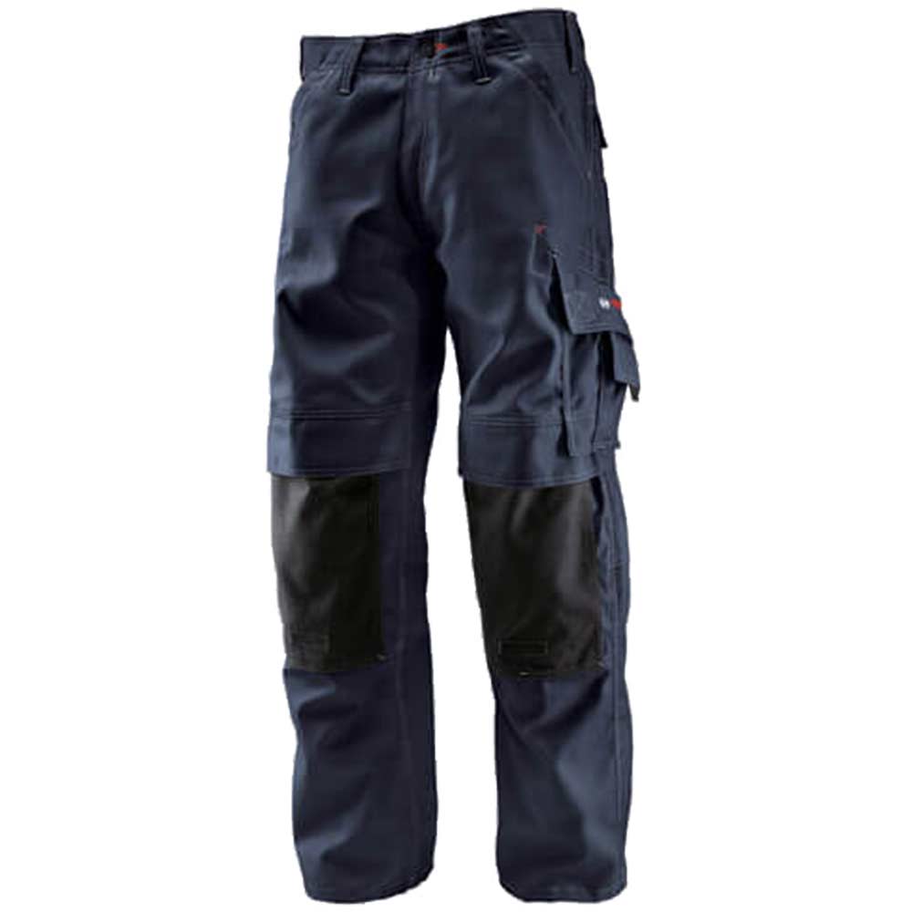 Image of Bosch WKT Professional Trousers with Knee Pockets Blue 40&quot; Waist & 32&quot; Leg