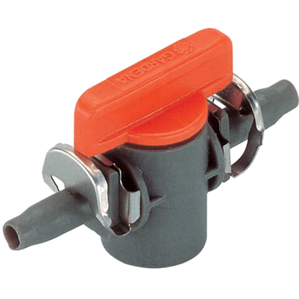 Image of Gardena Shut Off Valve 4.6mm (3/16&quot;) Pack of 2 (Micro Drip System)