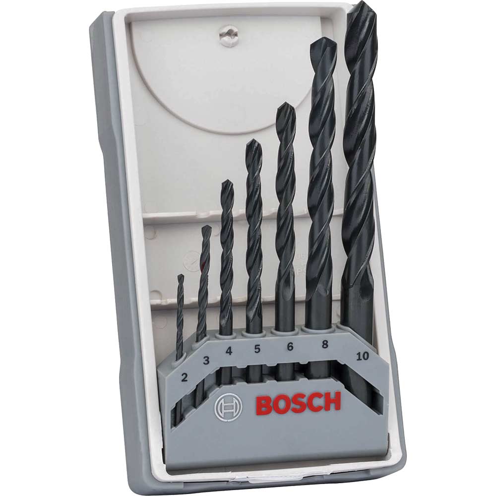 Image of Bosch 7 Piece HSS-R Metal Drill Bit Set 2 - 10mm