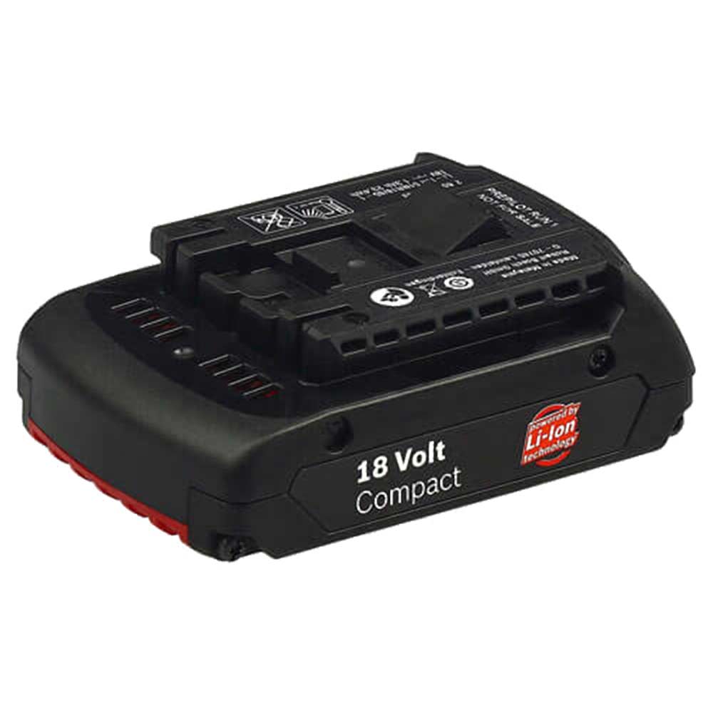 Image of Bosch BLUE 18v Lithium Ion Slide Battery 1.3ah for Blue Power Tools