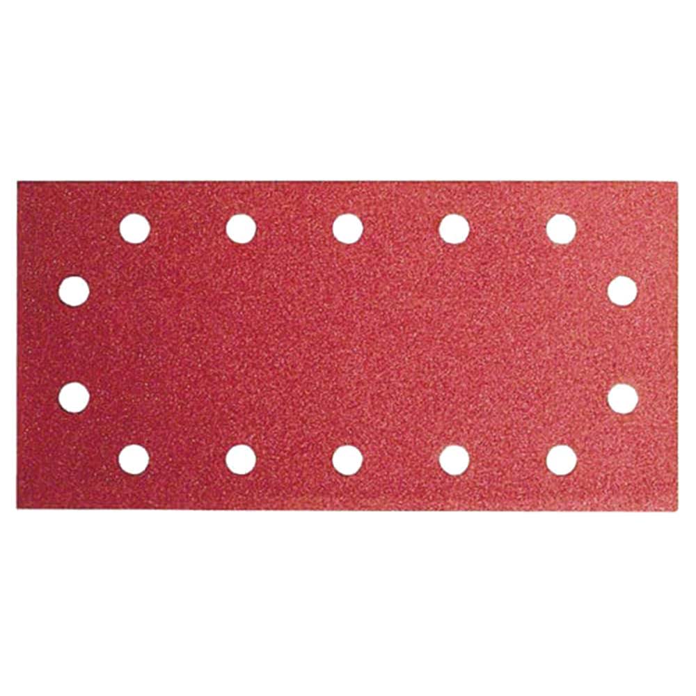 Bosch Sanding Sheets 115X230mm - 80 Grit - Red (Wood Top) Pack of 10