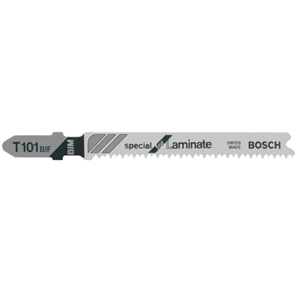 Bosch T101bif Jigsaw Blades Pack of 5 Clean Cut For Laminates