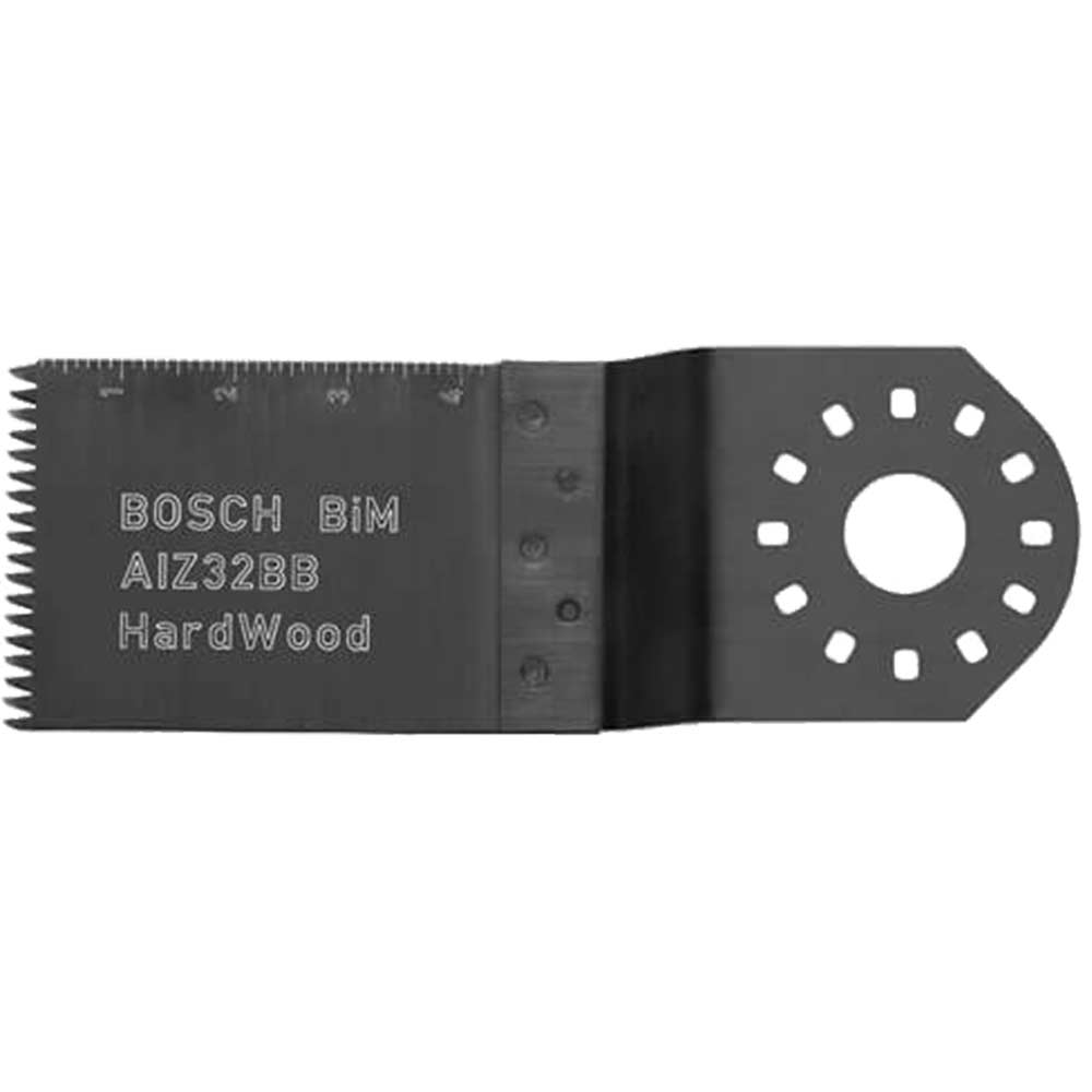 Image of Bosch Bi-Metal Plungecut Saw Blade Cuts HardWood 32mm Wide x 40mm Long Pack of 5 for Bosch PMF & GOP Multi Tools