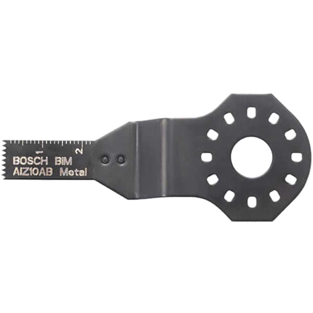 Image of Bosch Bi-Metal Plungecut Saw Blade Cuts Metal / Nails / Plasterboard 10mm Wide x 20mm Long for Bosch PMF & GOP Multi Tools