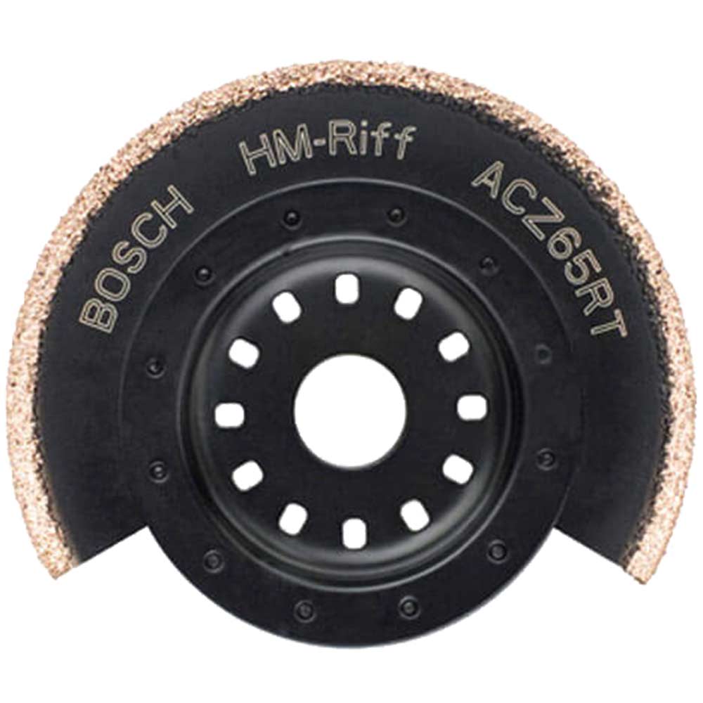 Image of Bosch HM-RIFF Thin Kerf Segment Saw Blade Cuts Concrete Glass Fibre Ø65mm for Bosch PMF & GOP Multi Tools