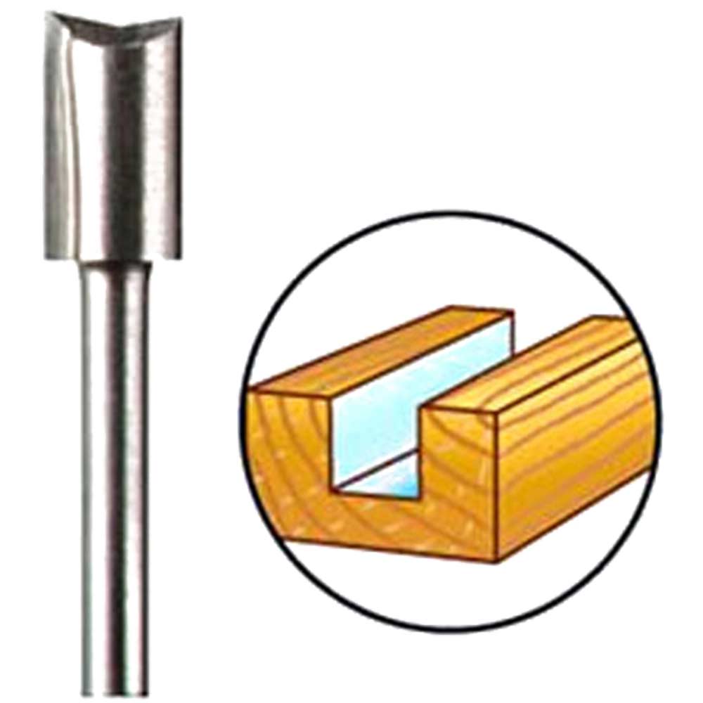 Dremel 654 6.4mm Straight Router Bit 3.2mm Collet use with Router Attachment