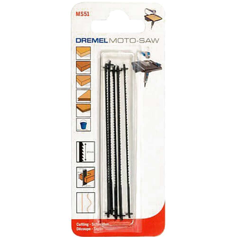 Dremel MS51 General Wood Saw Blades Pack of 5 for MS20 Moto-Saw