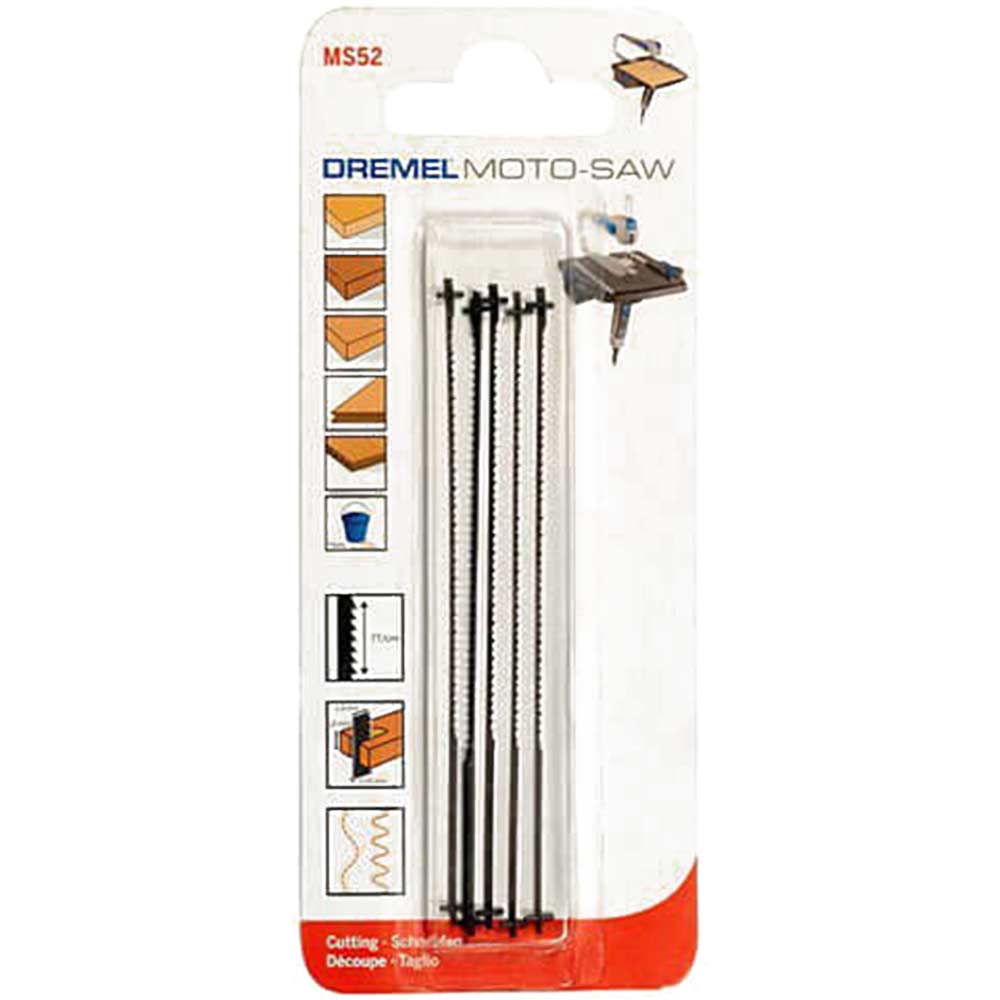 Dremel MS52 Fine Wood Saw Blades Pack of 5 for MS20 Moto-Saw