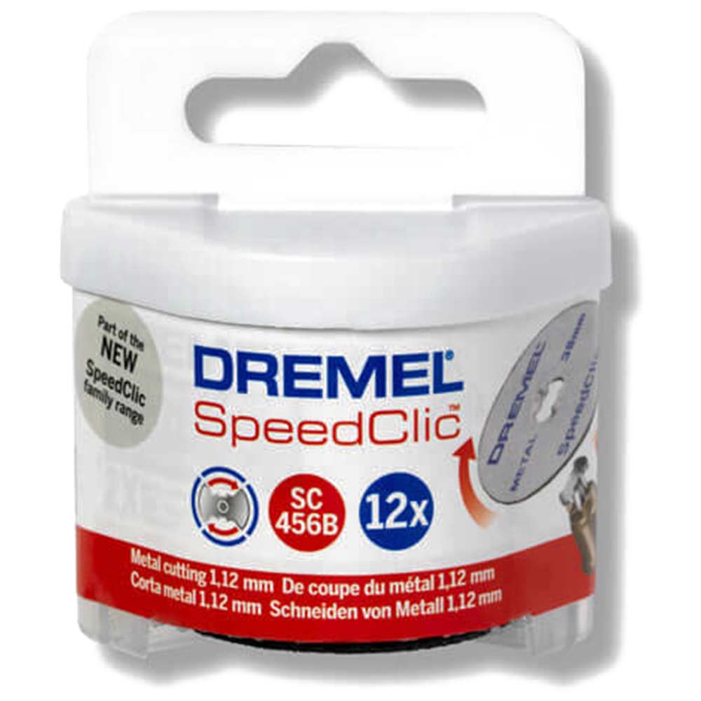Image of Dremel SC456B EZ SpeedClic 38mm Cutting Wheels Pack of 12 for Dremel Rotary Multi Tools