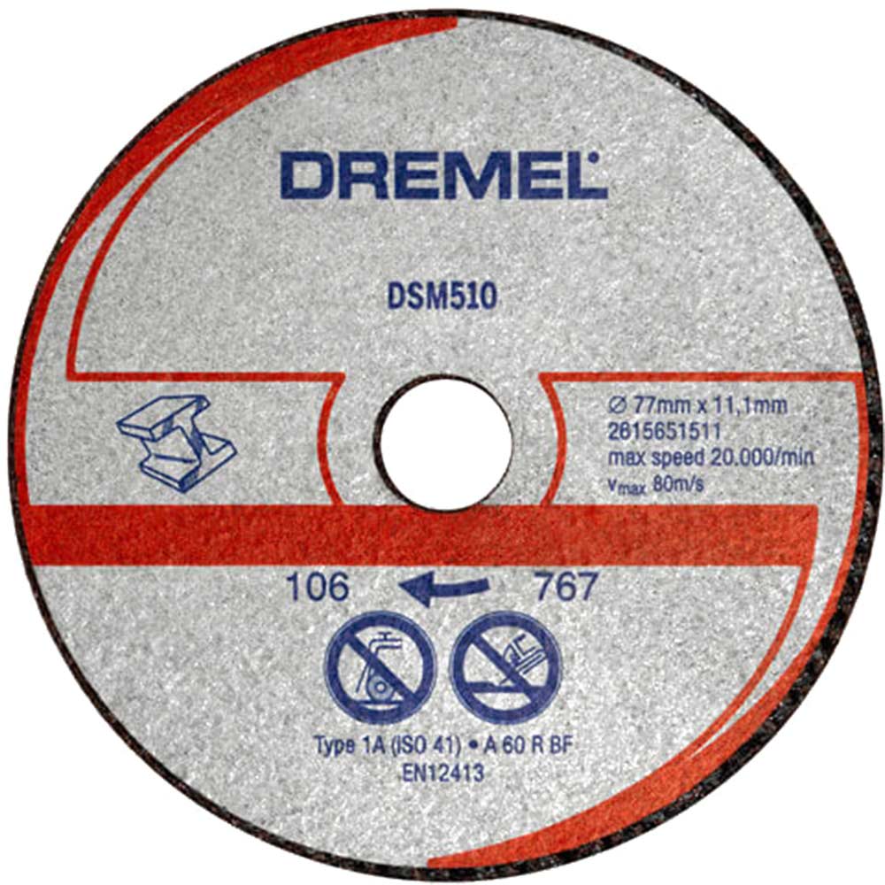 Image of Dremel DSM510 Metal Cutting Wheel for DSM20 Saw-Max Pack of 3