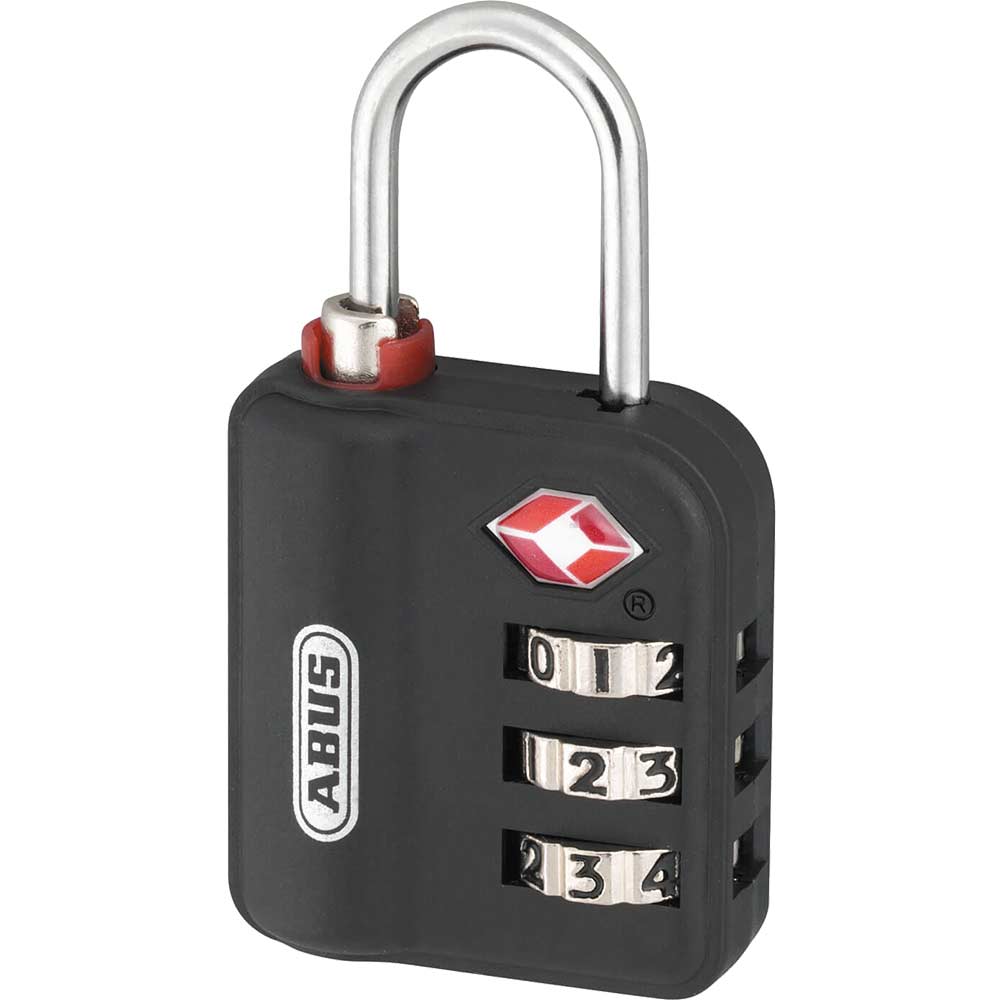 Image of Abus 30mm 147TSA Series 3 Digit Combination Luggage Padlock Black