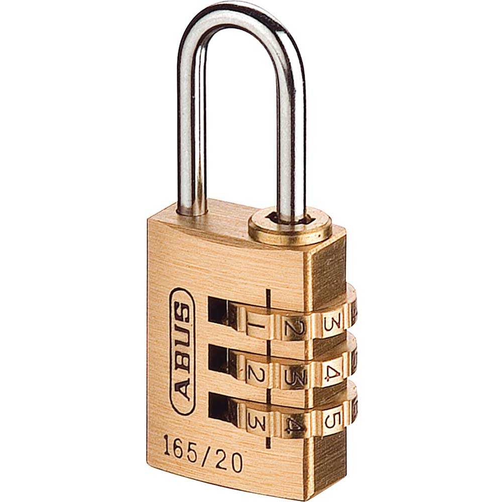 Image of Abus 20mm 165 Series 3 Digit Combination Padlock