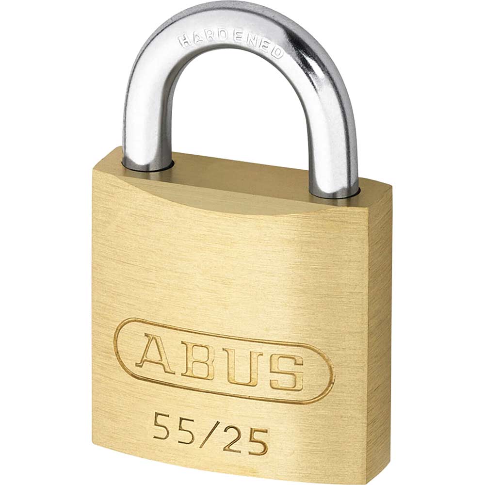 Abus 25mm 55 Series Basic Brass Padlock
