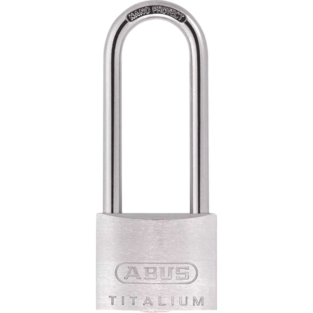 Image of Abus 30mm 64ti Series Titalium Padlock with 60mm Long Shackle Keyed Alike to Suite KA6311