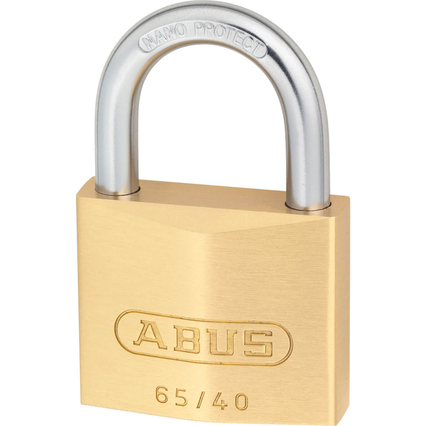 Image of Abus 40mm 65 Series Compact Brass Padlock Pack of 4 Keyed Alike + 5 Keys