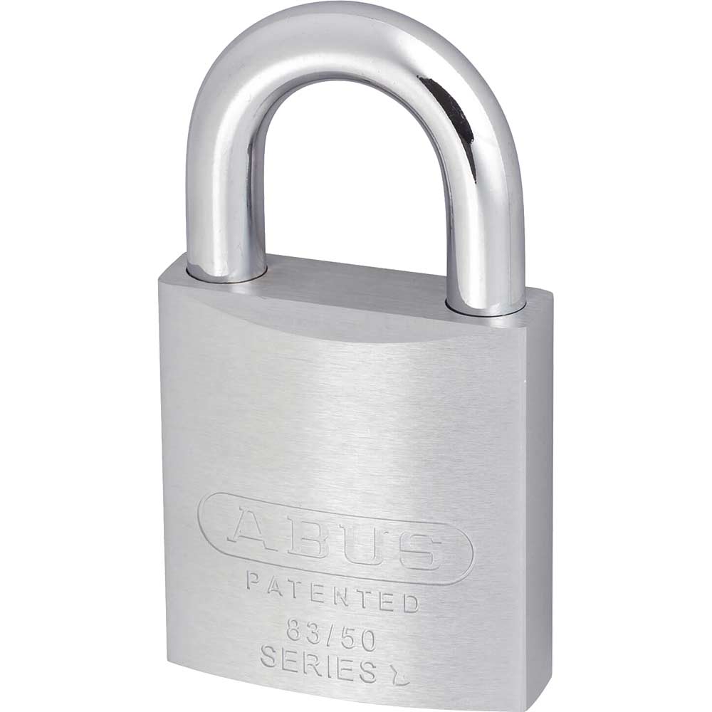 Image of Abus 50mm 83 Series Chrome Plated Brass Padlock Keyed Alike to Suite KA2745