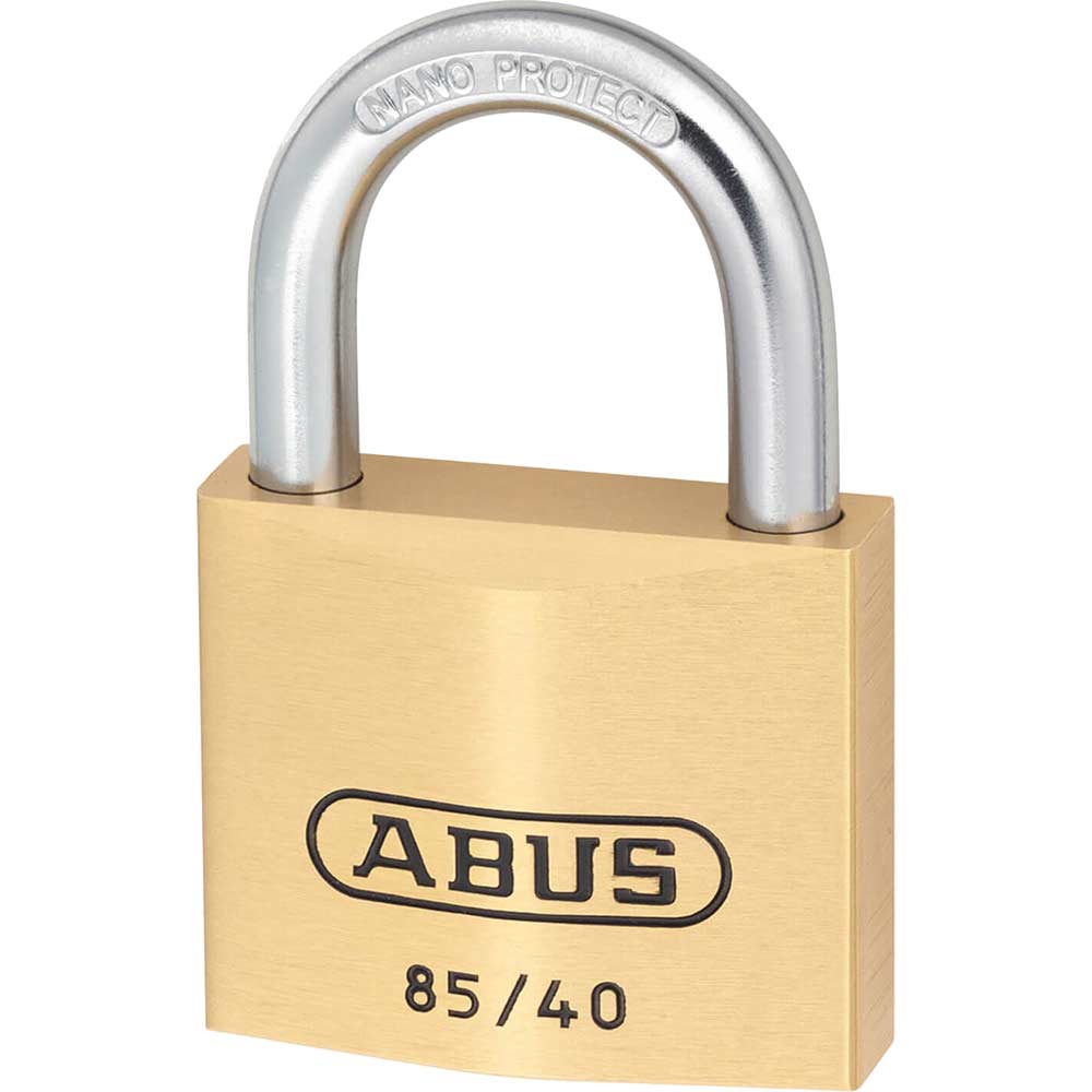 Abus 40mm 85 Series Classic Brass Padlock Keyed Alike To Suite 709