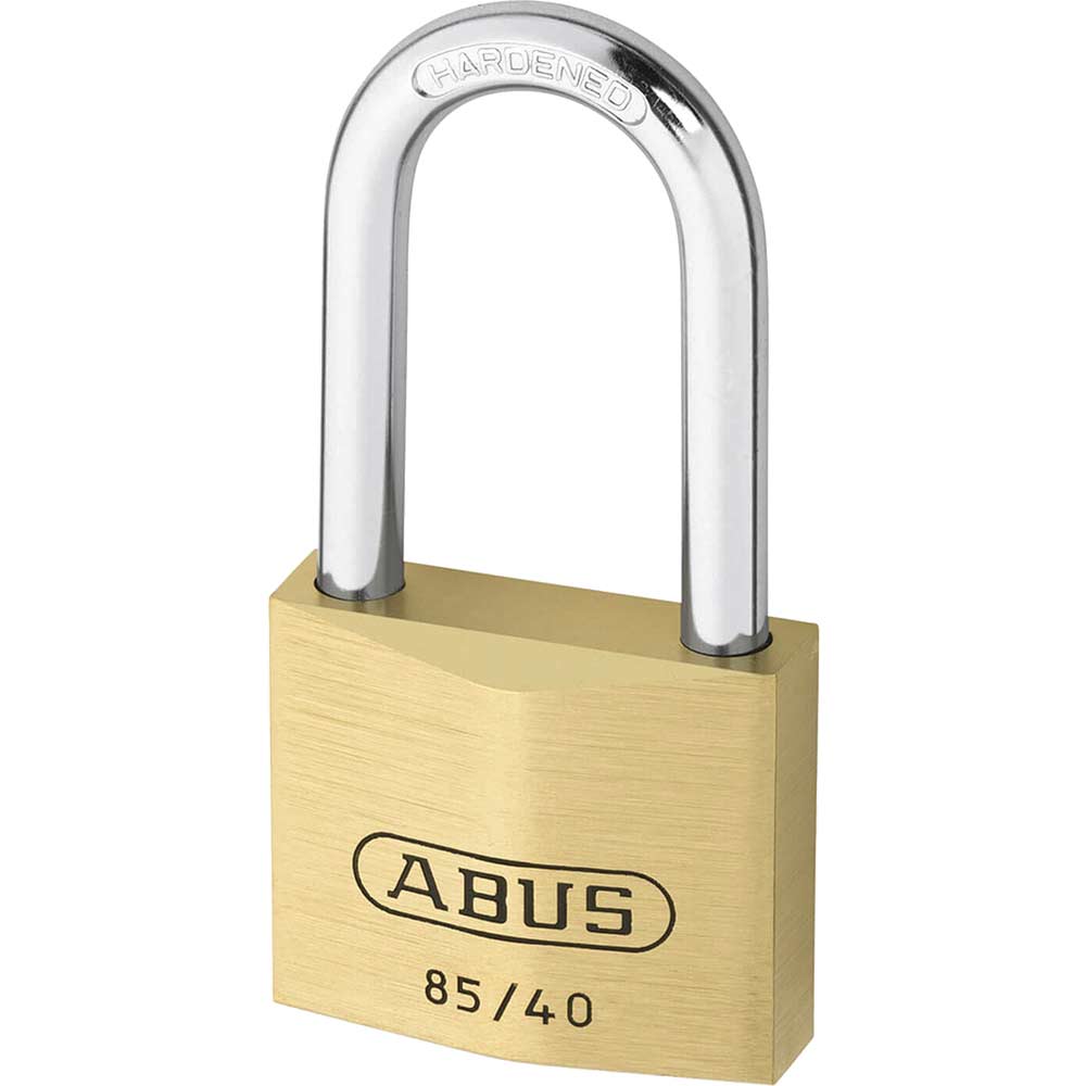 Abus 40mm 85 Series Classic Brass Padlock With 40mm Long Shackle