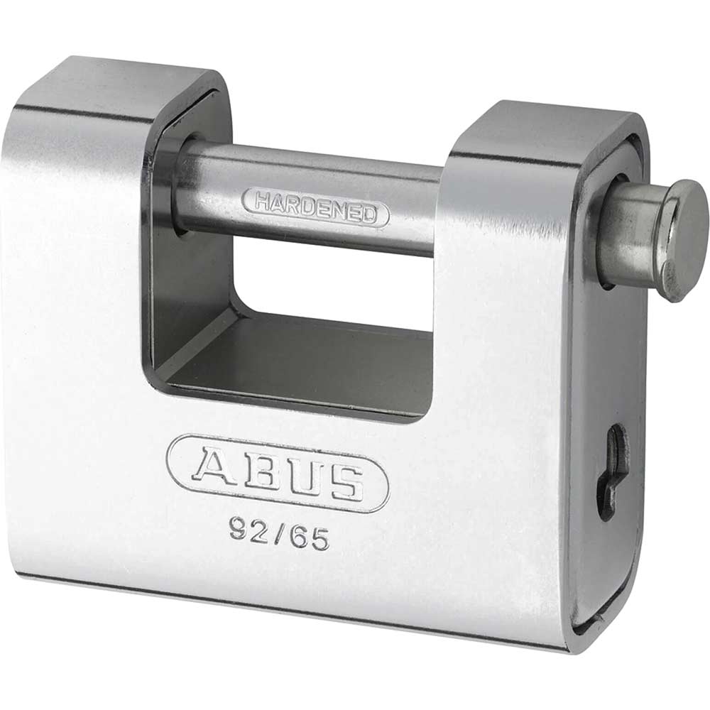 Image of Abus 65mm 92 Series Steel Clad Body Brass Shutter Padlock