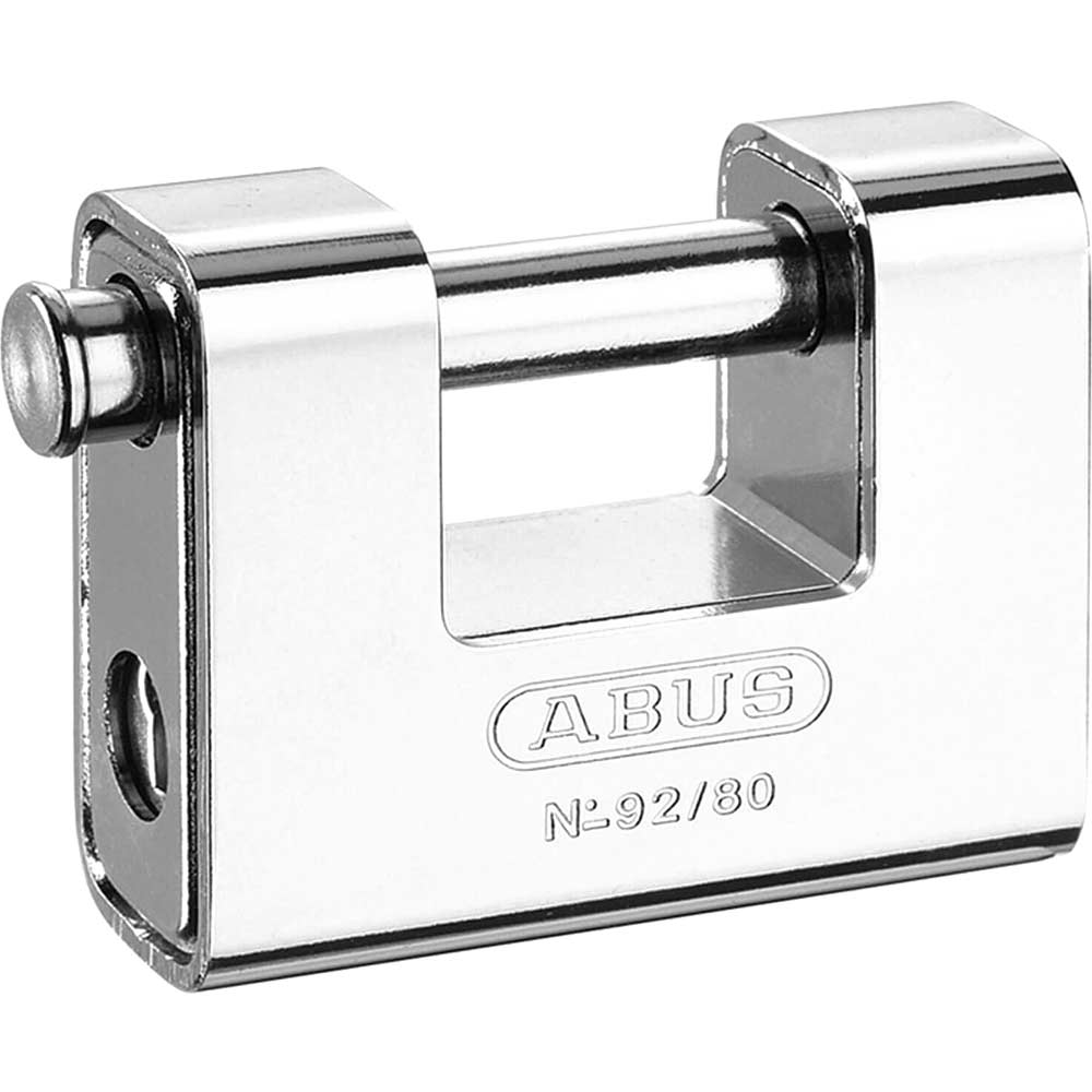 Image of Abus 80mm 92 Series Steel Clad Body Brass Shutter Padlock