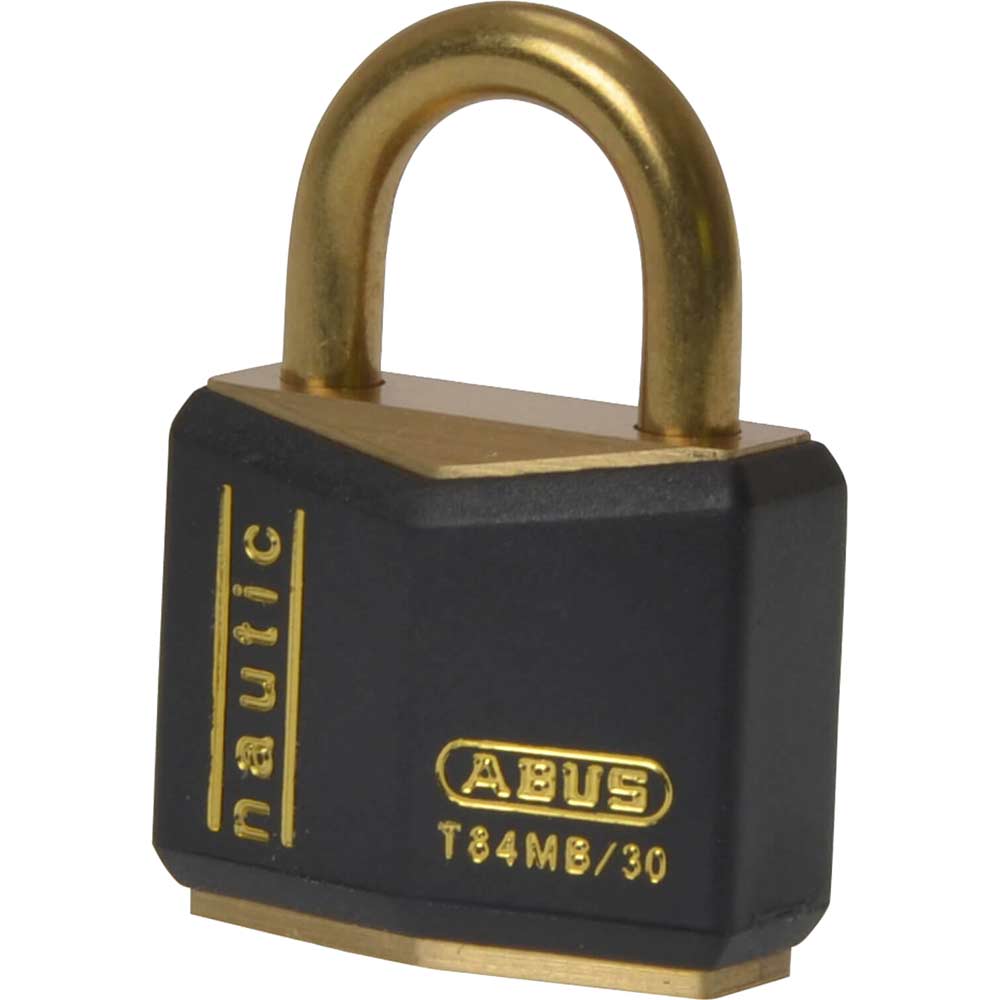 Abus 30mm Black T84 Inox Series Brass Padlock