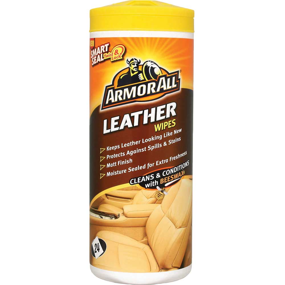 ArmorAll Car Leather Wipes Tub of 24