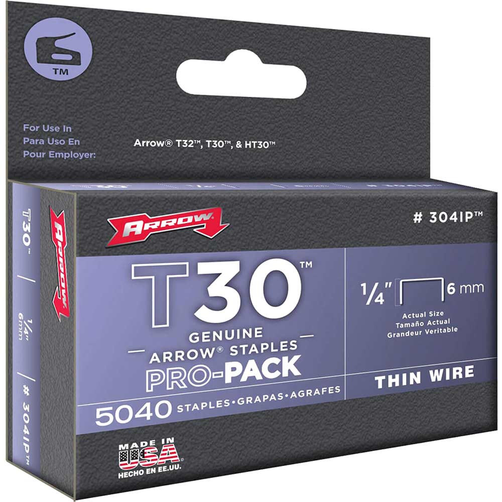 Arrow Staples 304Ip Box Of 5000 6mm