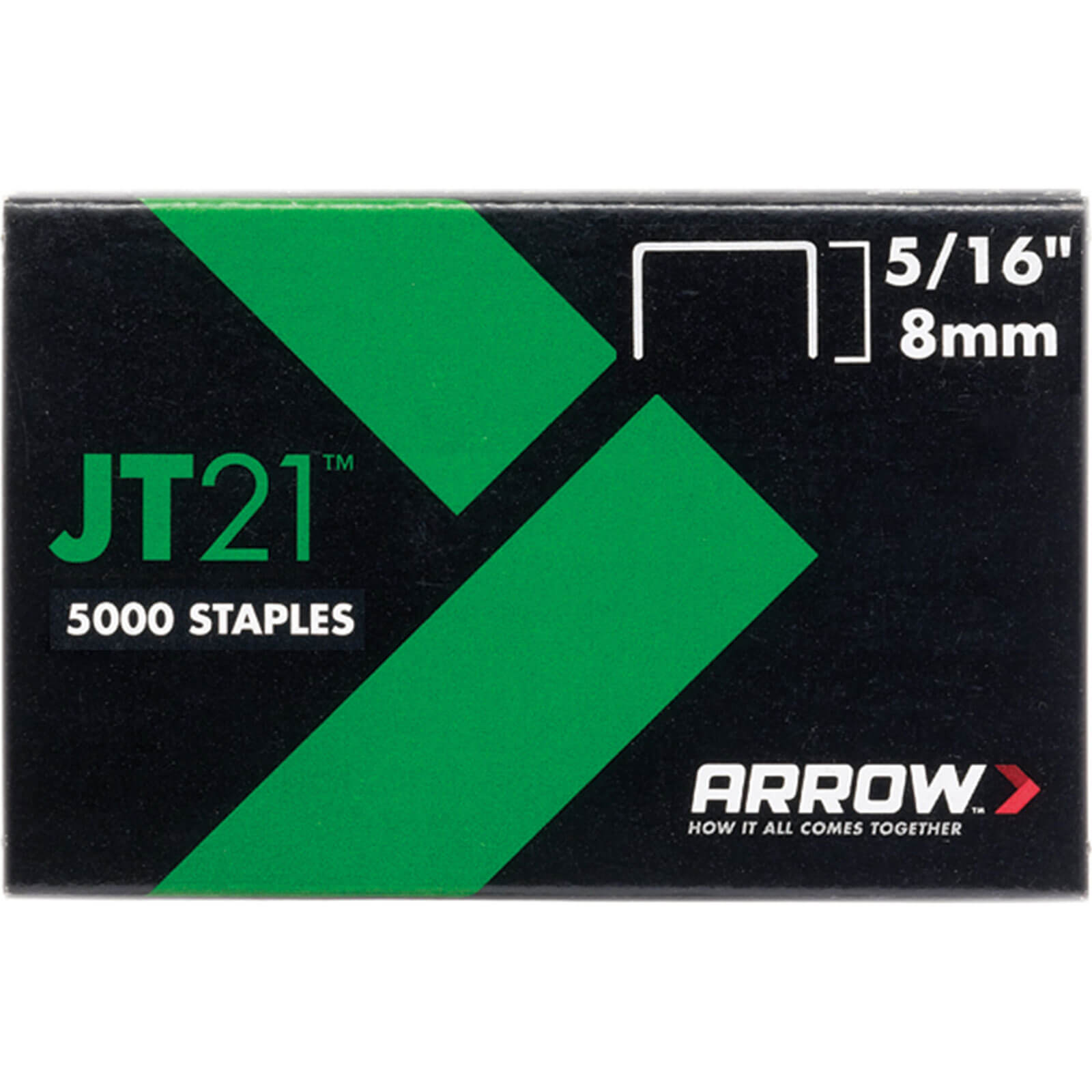 Arrow 215 Staples 8mm / 5/16" Pack of 1000 to fit JT21 & 21C