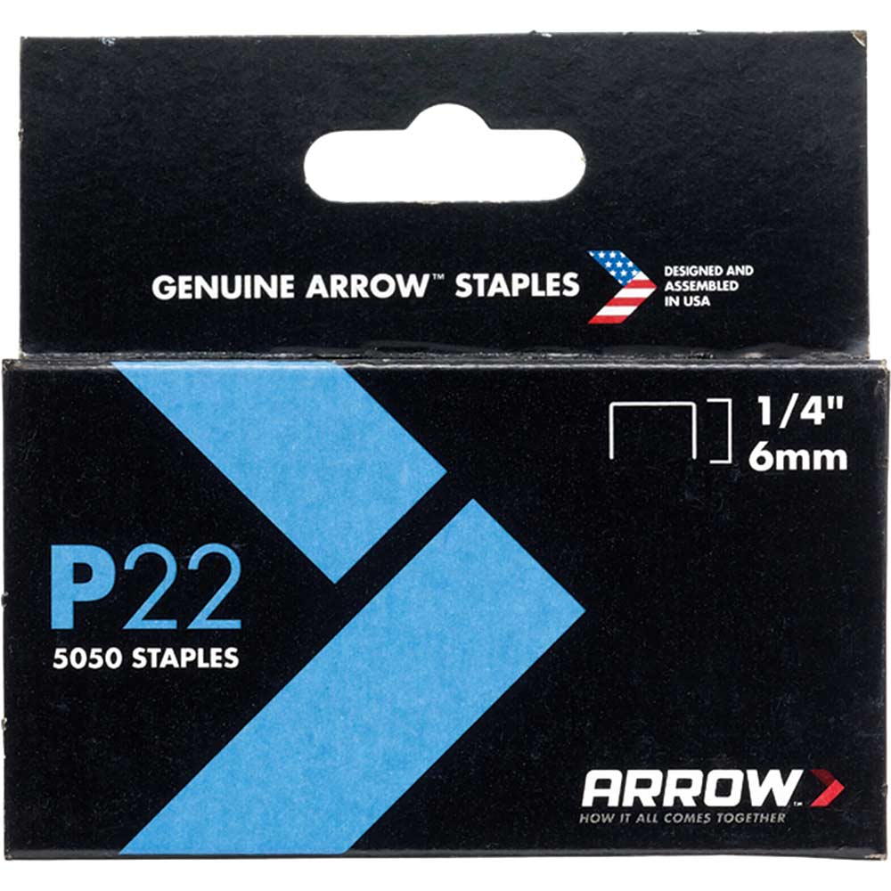 Image of Arrow P22 Staples Pack of 5000 1/4&quot;