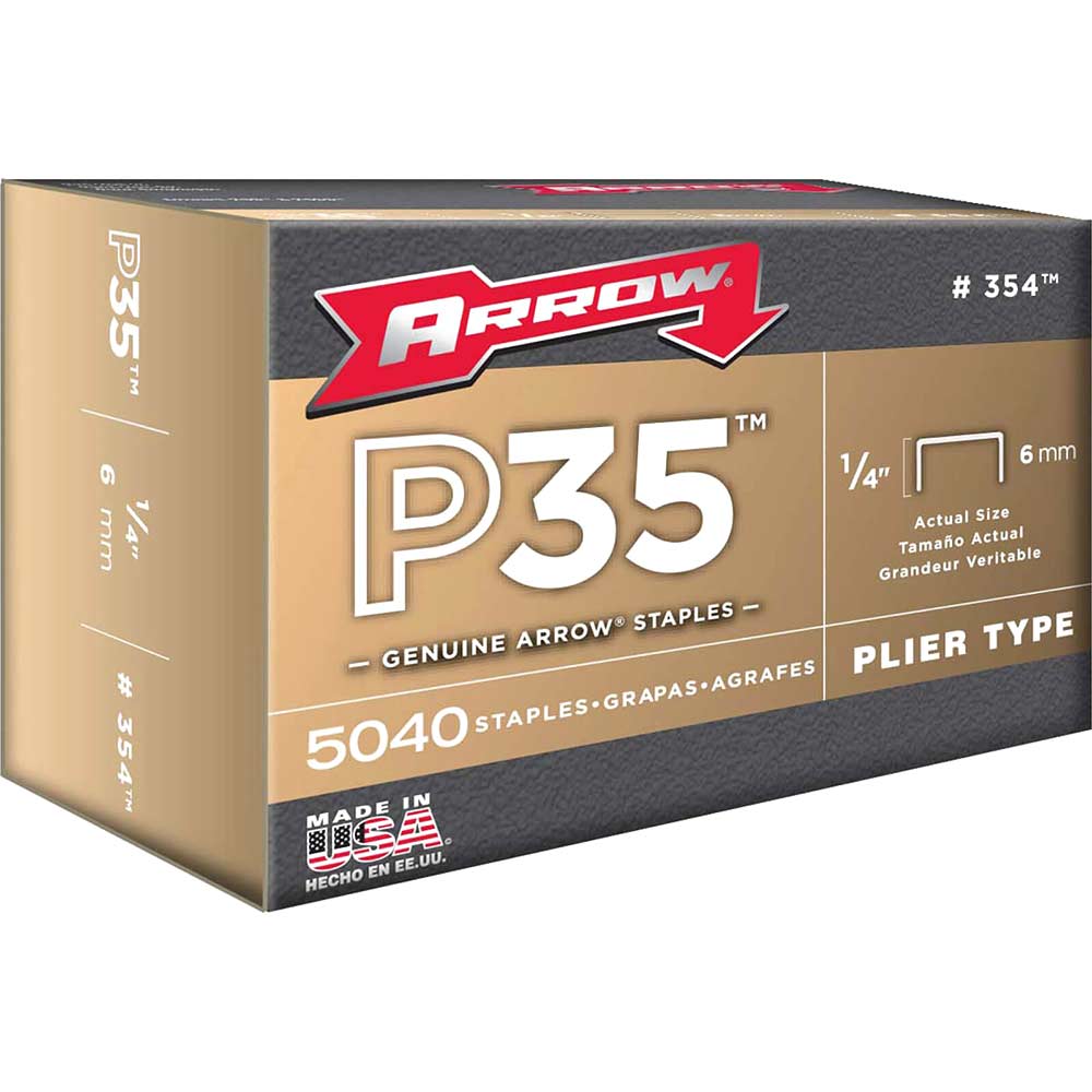 Arrow P35 Staples Pack of 5000 1/4"