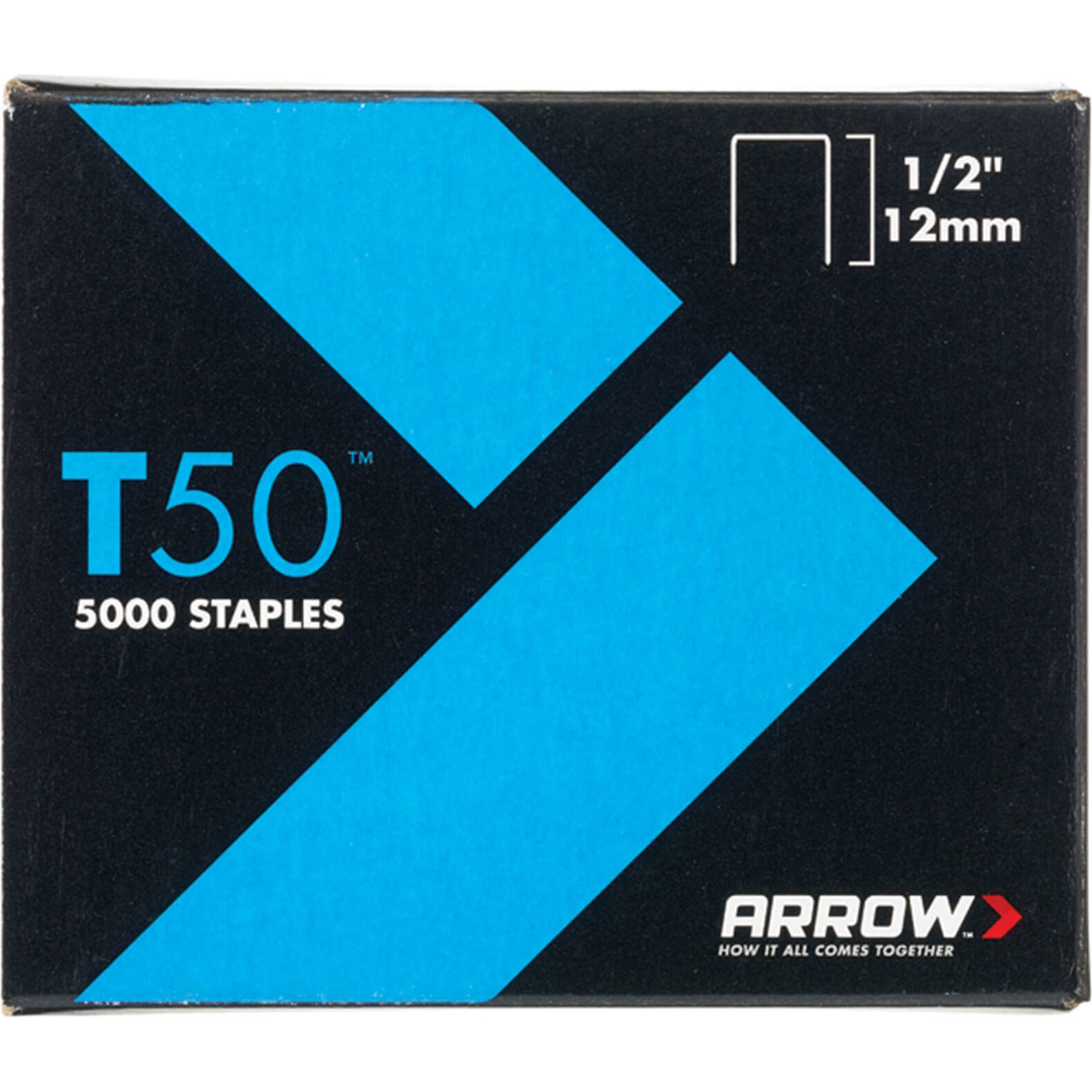 Arrow T50 Staples 12mm / 1/2" Pack of 1250