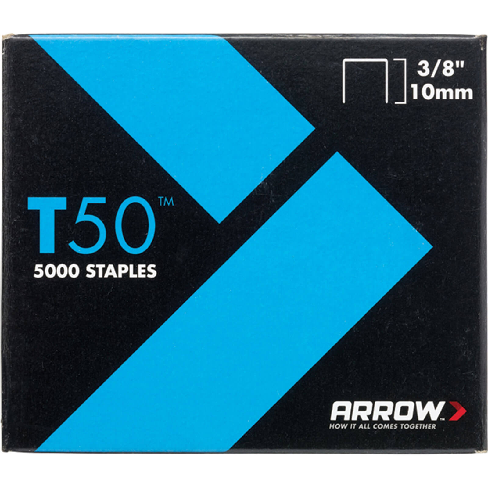 Arrow T50 Staples 10mm / 3/8" Pack of 1250