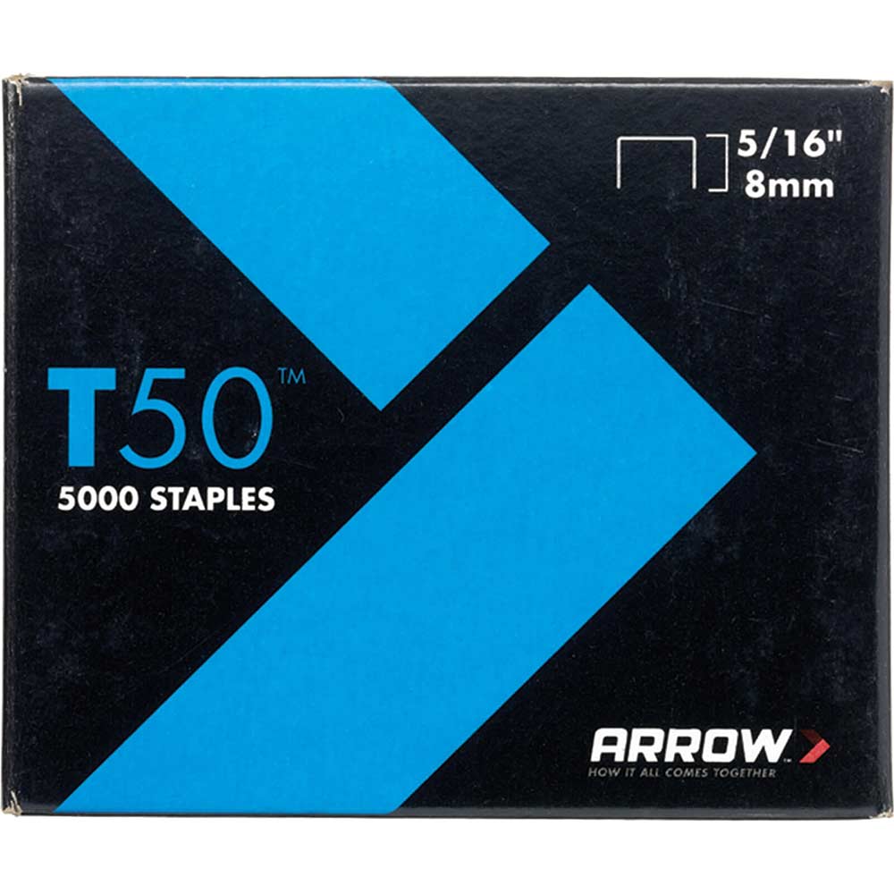 Arrow T50 Staples 8mm / 5/16" Pack of 1250