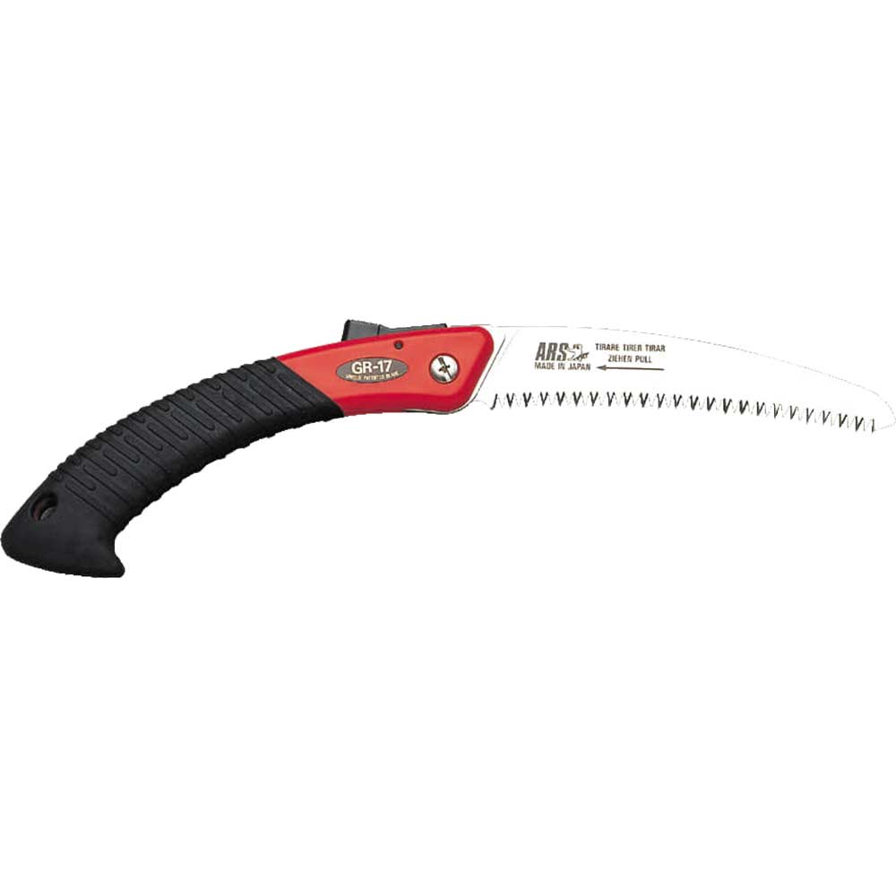 Image of ARS GR-17 Folding Pruning Saw with Rubber Grip Handle & 170mm Turbocut Curved Blade Overall 377mm Long