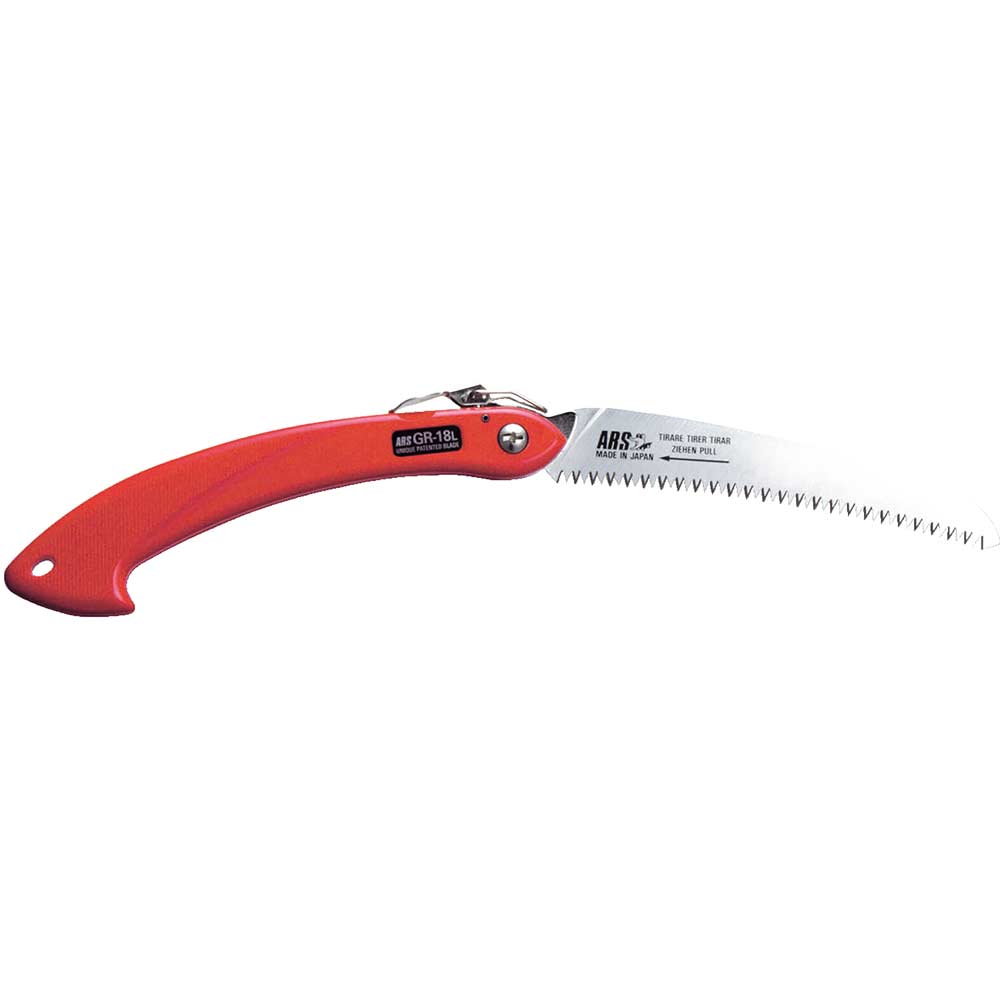 Image of ARS GR-18L Folding Pruning Saw with 180mm Turbocut Curved Blade Overall 410mm Long